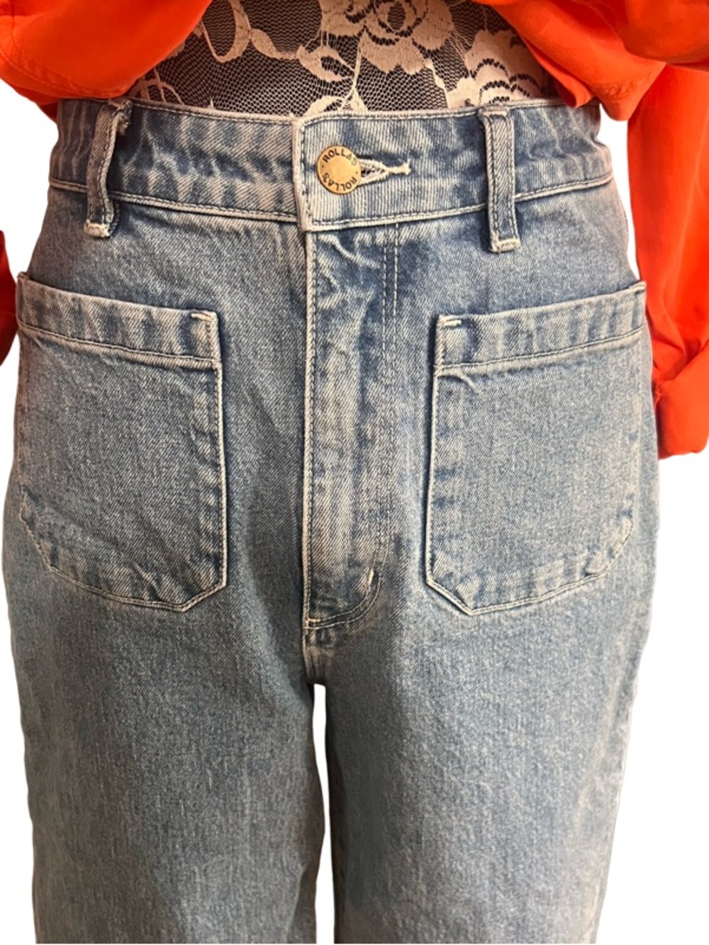 Rolla’s Wide Leg High-Waist Women’s Jeans - Blue Size 28